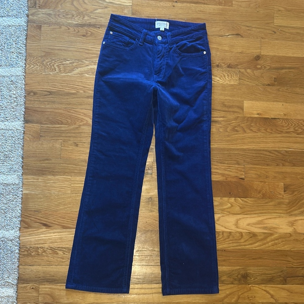 Blue corduroy Anthro pants